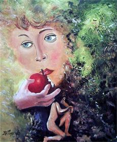 EVA : OLEO SOBRE TELA 46X55 EVA