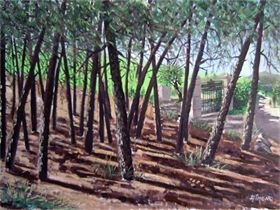 ALFACAR : OLEO SOBRE TELA 61X46 ALFACAR