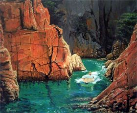 COSTA BRAVA : OLEO SOBRE TELA 61X50 COSTA BRAVA